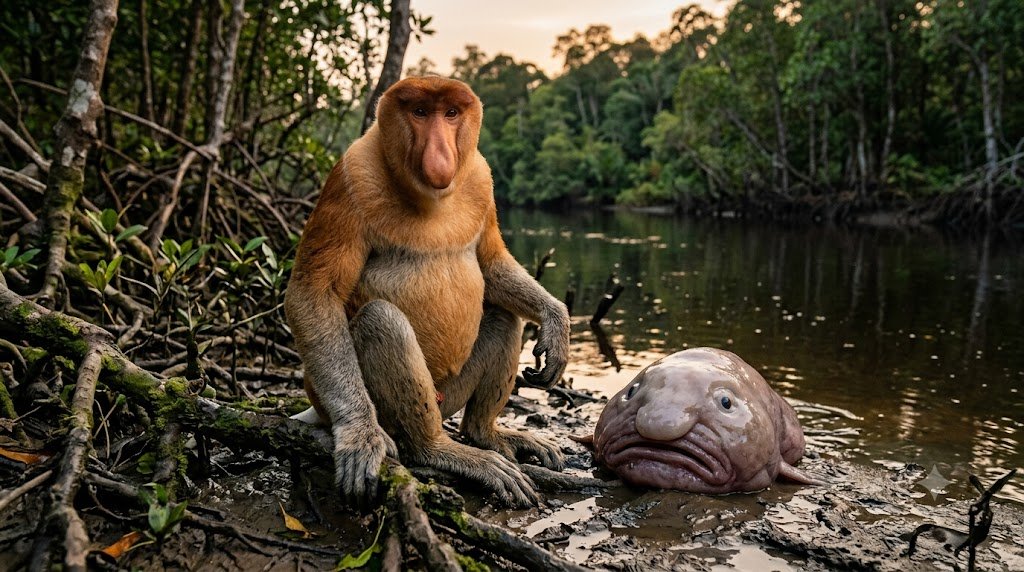 Why Blobfish, Proboscis Monkeys, and “Ugly” Animals Are Absolutely Fascinating Why Blobfish, Proboscis Monkeys, and "Ugly" Animals Are Absolutely Fascinating